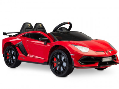 Masinuta electrica cu telecomanda Lamborghini Aventador SVJ 12V Red