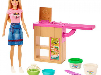 Set Barbie by Mattel Cooking and Baking Pregateste noodles cu papusa si accesorii