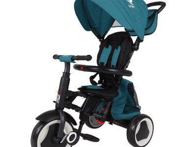 Tricicleta pliabila Qplay Rito+ Turcoaz