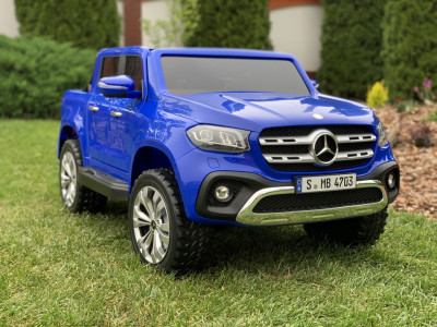 Masinuta electrica Mercedes X-Class, 12V, roti EVA, 4X4, Blue