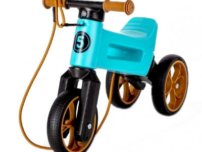 Bicicleta fara pedale Funny Wheels Rider SuperSport 2 in 1 Aqua