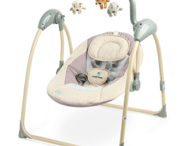 Leagan electric cu telecomanda Caretero LOOP Beige