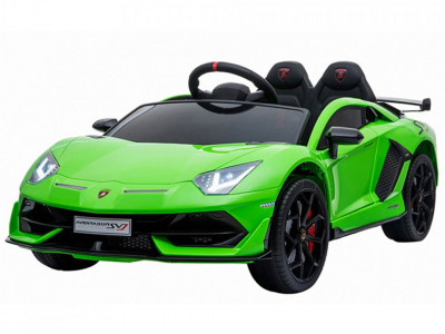 Masinuta electrica Chipolino Lamborghini Aventador SVJ green cu roti EVA