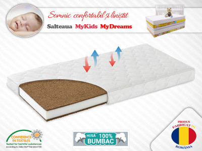 Saltea Fibra Cocos MyKids MyDreams II 130X70X08 (cm)