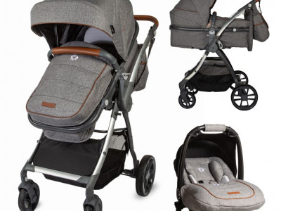 Carucior transformabil 3in1 Coccolle Acero Gri