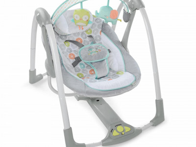 Ingenuity - Leagan portabil Swing 'n Go Portable Swing™ - Hugs & Hoots™