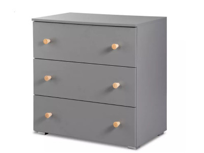 Comoda copii Klups Paula Grafit Natur