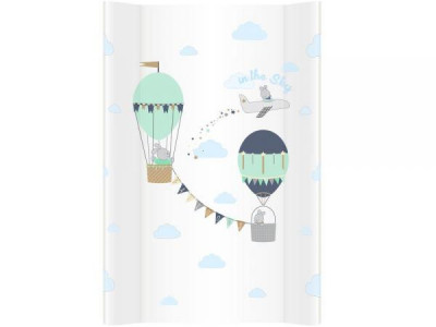 Saltea de infasat bebe cu intaritura 70x47,5 Klups Balloons Blue 095