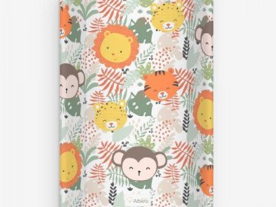 Saltea de infasat bebe cu intaritura 70x48 Klups Wild World C002
