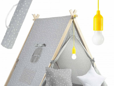 Severno - Casa de joaca pentru copii cu lampa - gri