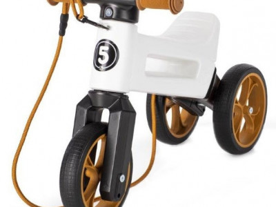 Bicicleta fara pedale Funny Wheels SuperSport 2 in 1 Pearl
