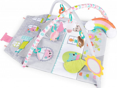 Bright Starts - Salteluta de activitati & Casuta de papusi Floors of Fun