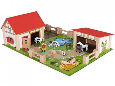 Ferma din lemn Eichhorn 51x36x17 cm cu accesorii