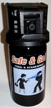 Safe & Go! ® Licenfri Personskyddsspray /Self Defense Colour Spray STAT no.: 65061010