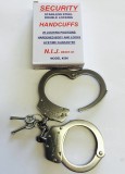 NIJ Certified Stainless Steel Police Professional Handcuffs STAT no.: 83014090