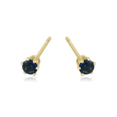 Small stub earrings plated with 14K gold