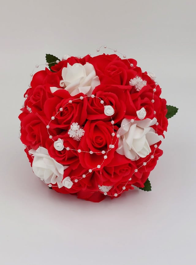 Buchet Mireasa Trandafiri Rosii