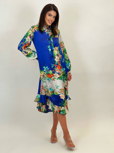 Rochie Anna Electric Flowers