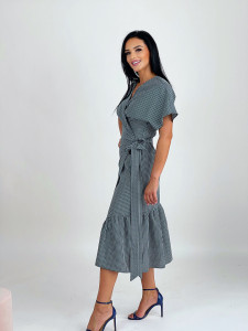 Rochie Wrap Forest Check