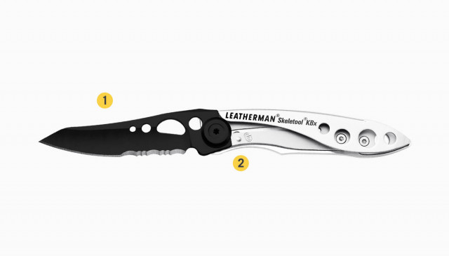 Cutit Leatherman Skeletool KBX Black Silver - 832619 6