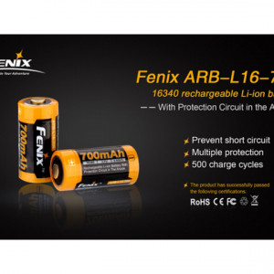 Acumulator Fenix 16340 - 700mAh - ARB-L 16-700 2