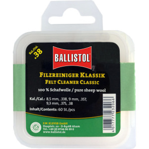 Ballistol Cutie pelete lana pentru curatat teava CAL 338/9,3X62/375 60BUC - VK.23214
