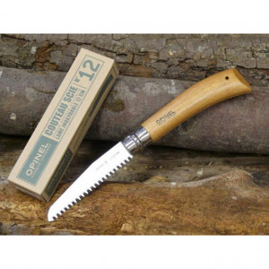 Briceag Opinel Fierastrau Nr.12 Inox Fag, lama 12cm - 165126