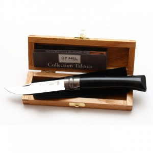 Briceag Opinel N°08 Inox Corn Negru, 8.5cm - 000980