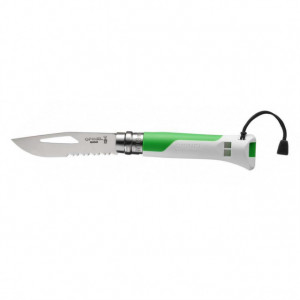 Briceag Opinel N°08 Inox Outdoor Fluo Green, lama 8.5cm - 002319