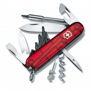 Briceag Victorinox CyberTool S, rosu transparent - 1.7605.T