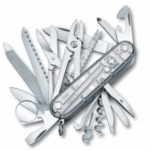 Briceag Victorinox SwissChamp Silvertech, transparent - 1.6794.T7