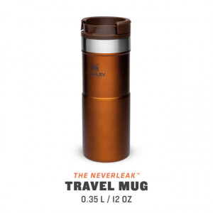 Cana Termoizolanta Stanley The NeverLeak Travel Mug Maple 0.35L - 10-09855-010