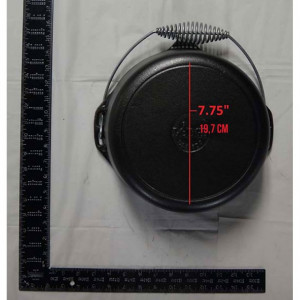 Ceaun din fonta cu capac - cuptor olandez Lodge, 25,4 cm 4,7 litri - L-8DO3