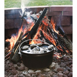 Ceaun din fonta cu capac - cuptor olandez Lodge 25,4 cm 4,7 litri