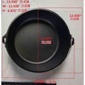 Ceaun din fonta cu capac - cuptor olandez Lodge 30,2 cm 7,6 litri