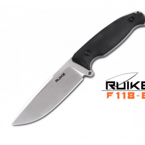 Cutit de outdoor Ruike F118 maner negru - Lama 11cm