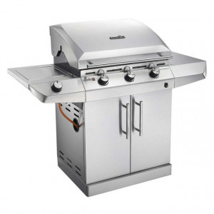 Gratar pe gaz cu 3 arzatoare din inox, TRU-Infrared, gratare din fonta, Char-Broil Performance T36G5 - 140675 stanga