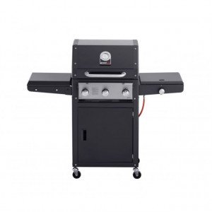 Gratar pe gaz cu 4 arzatoare din inox, gratare si plita din fonta, Grand Hall Xenon 3 - K03000032A
