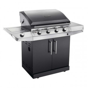 Gratar pe gaz cu 4 arzatoare din inox, TRU-Infrared, gratare din fonta, Char-Broil Performance T47G Black -140712 lateral