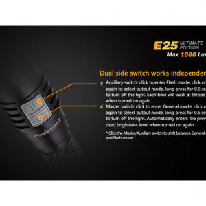Lanterna Fenix E25 - Ultimate Edition - 1000 Lumeni 200 Metri atribute