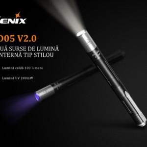Lanterna Fenix LD05 V2.0 - Lanterna - 100 Lumeni - 54 Metri tipuri de led
