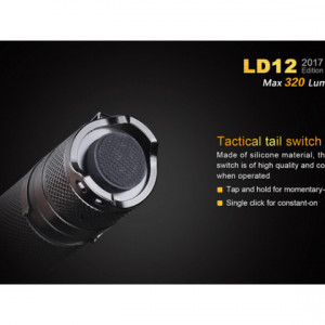 Lanterna Fenix LD12 - Editie 2017 - 320 Lumeni - 135 Metri buton tactic