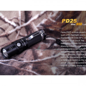 Lanterna Fenix PD25 550 lumeni 130 Metri