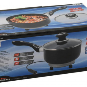 Oala electrica cu alimentare la bricheta 12V pentru incalzit mancarea 1.9L Compass