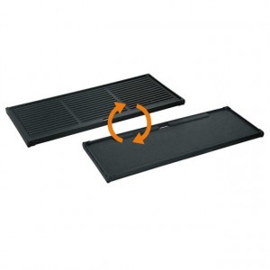 Plita din fonta cu 2 fete neteda si grill 44 x 19,5 cm pentru gratar Kansas Pro 3 Turbo Enders - 7880