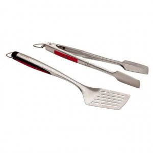 Set 2 ustensile din inox pentru gratar Premium Char-Broil - 140543