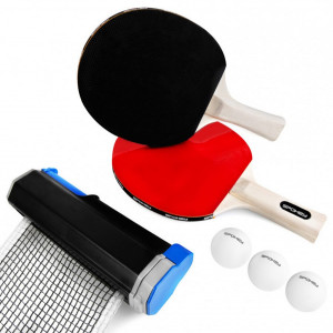 Set tenis de masa cu palete, fileu, mingi Spokey Roll Joy - OUTMA.928663