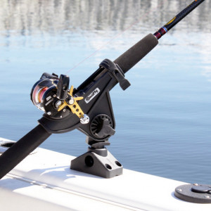 Suport lanseta spinning sau baitcasting cu sitem de montare side/deck mount