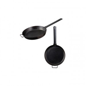Tigaie adanca rotunda din otel carbon Lumberjack cu maner 40 cm Camp Chef CC-SLJ16