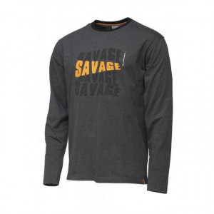 Tricou Savage Gear Simply Logo Tee maneca lunga